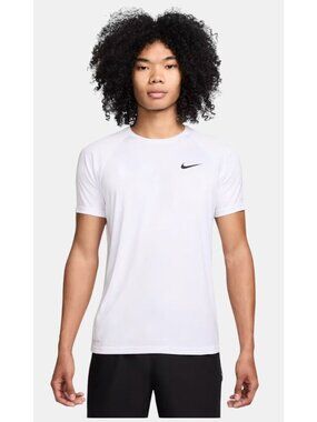 Nike Swim Hydroguard Dri-FIT UPF40+ Rash Guard NESSA588-100 Men's L NEW w/ Tags